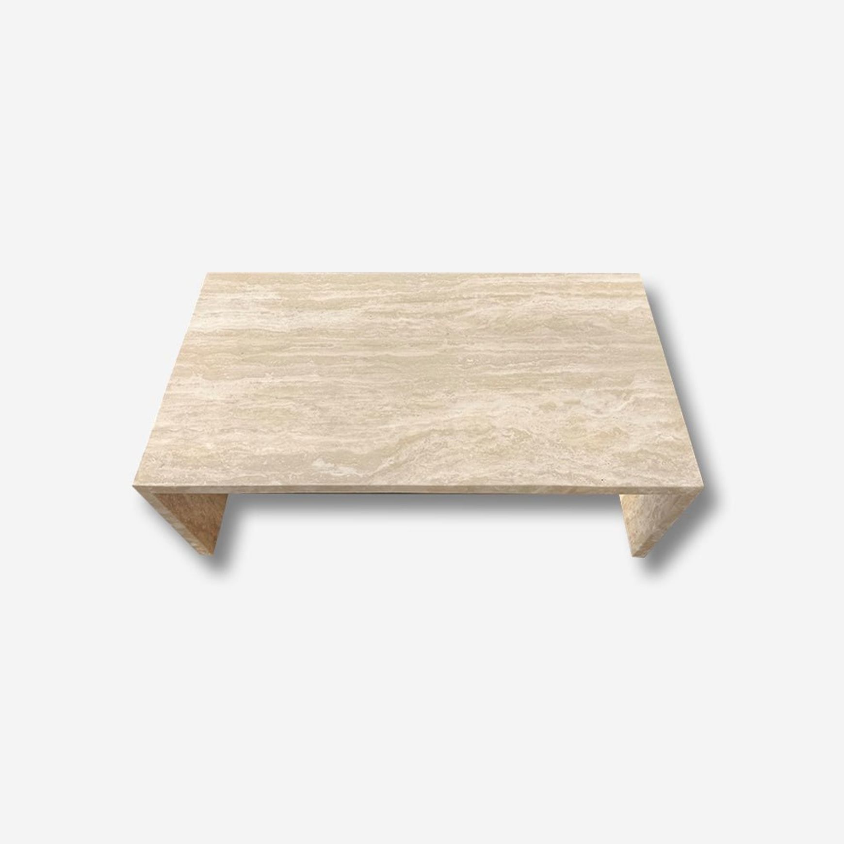 Waterfall Coffee Table - Vein Cut Travertine