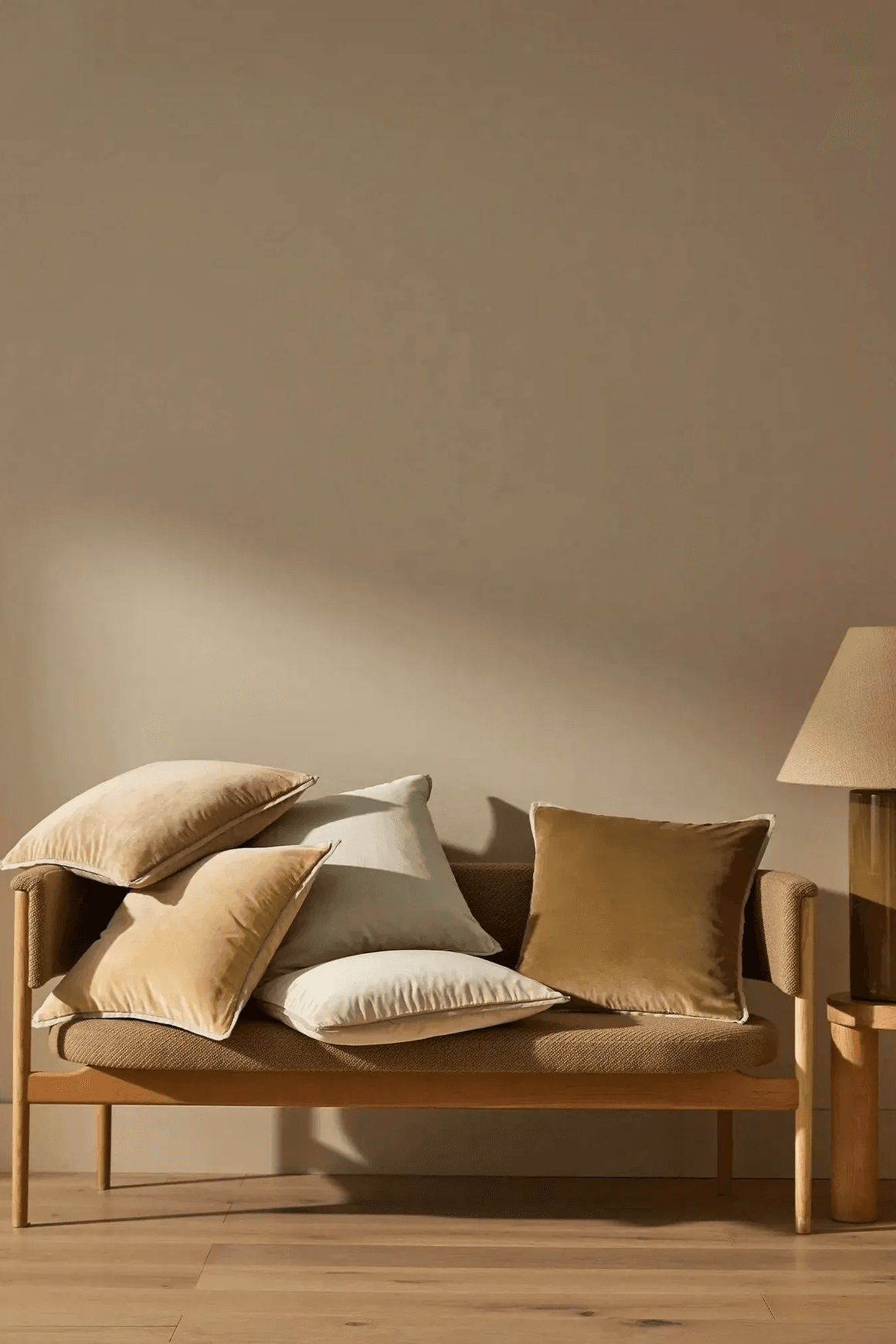 Weave Home Francesca Cushion Cover - Olive | Velvet