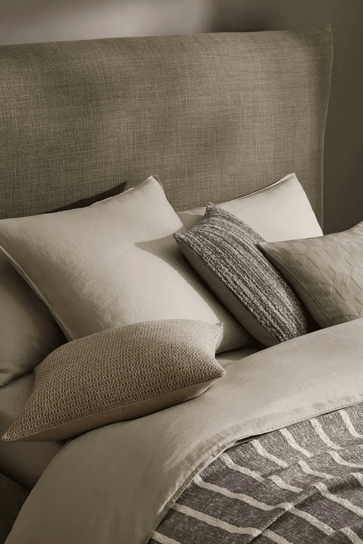 Ravello Linen Quilt Cover - Sage | Weave Home Bed Linen