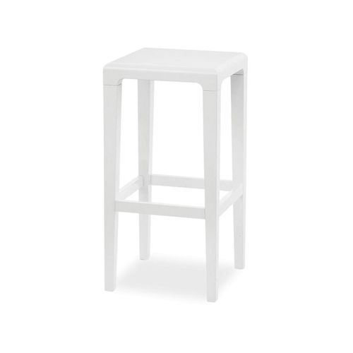 Rioja Kitchen Stool - White Painted - by TON