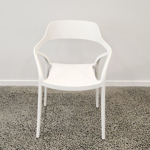 Lyra Resin Dining Chair - White