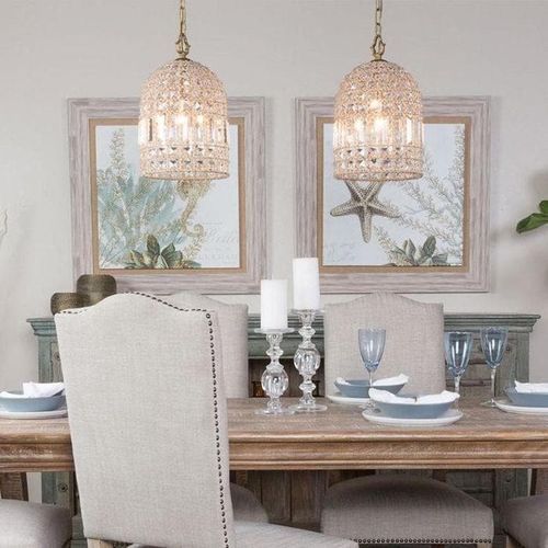 Whitney | Dome Glass Crystal Chandelier - Chrome