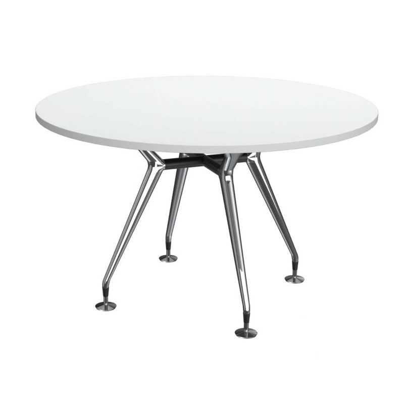 Round Meeting Table On Luna Base