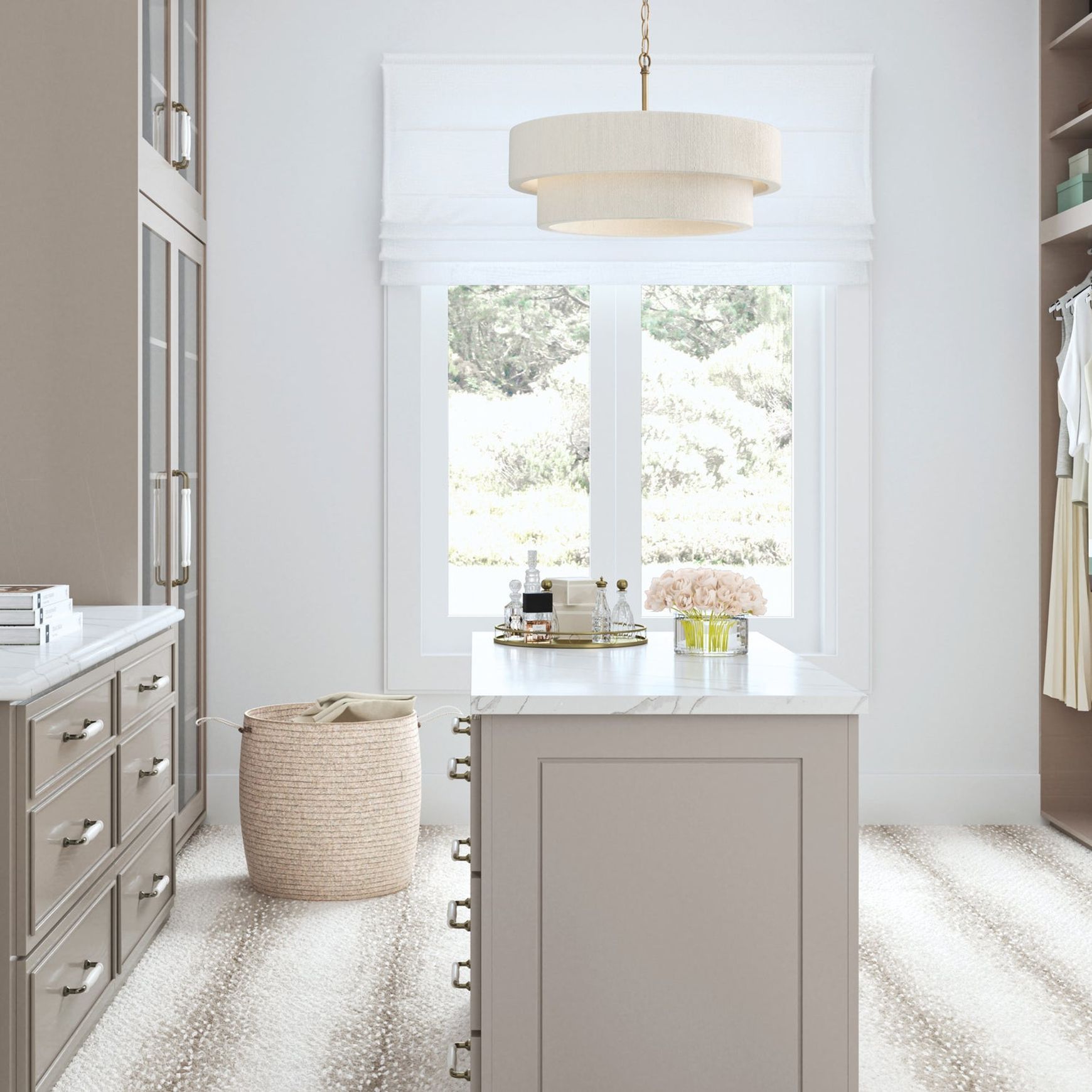 Timmering 4 Light Pendant - Large in Matte Brass