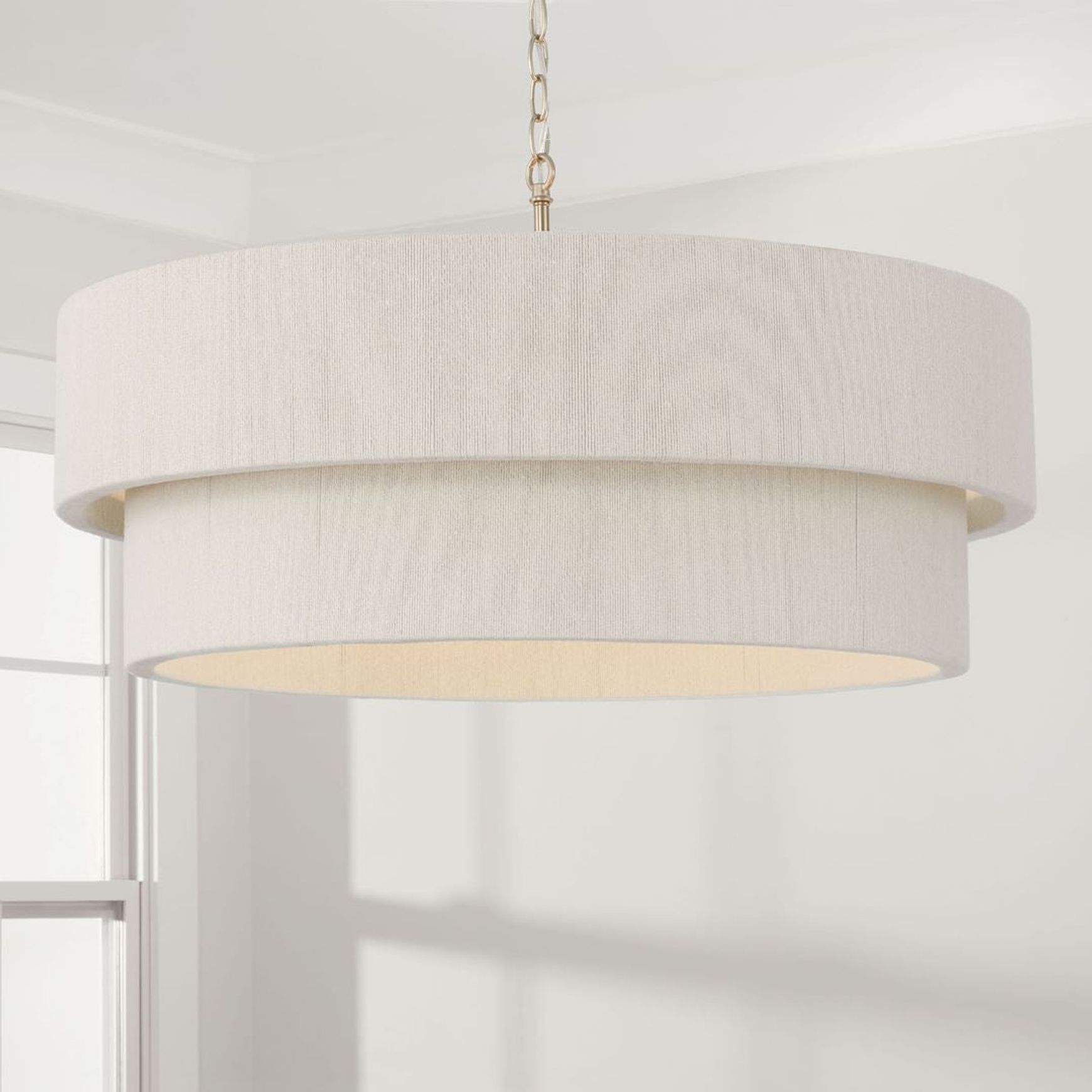 Timmering 4 Light Pendant - Large in Matte Brass