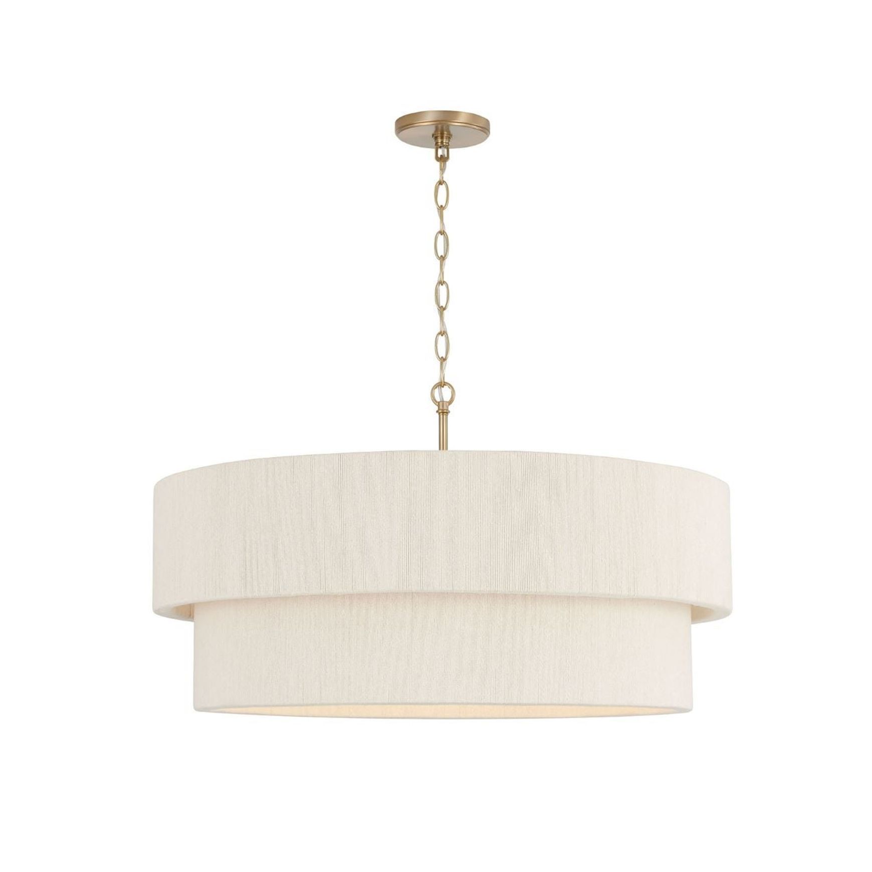 Timmering 4 Light Pendant - Large in Matte Brass
