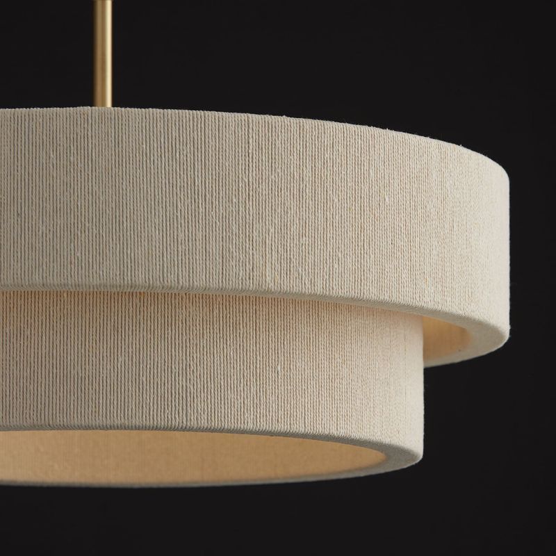 Timmering 4 Light Pendant - Small in Matte Brass