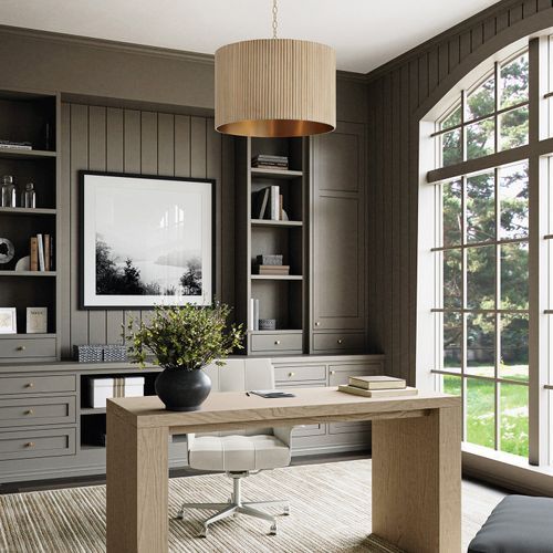 Cody 3 Light Pendant in White Wash & Matte Brass