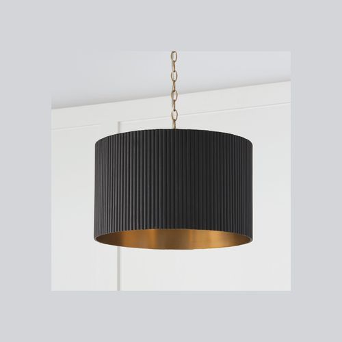 Cody 3 Light Pendant In Black Stain & Matte Brass