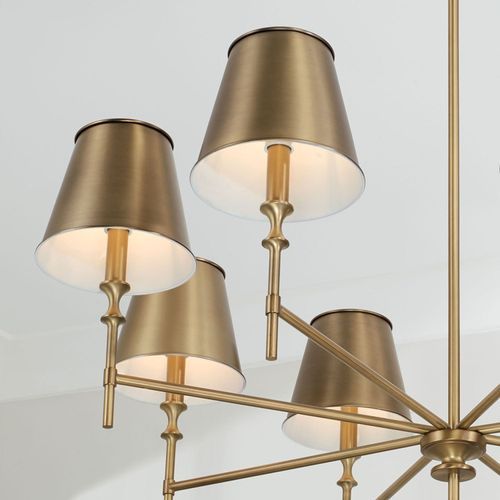 Barwon 8 Light Chandelier in Aged Brass