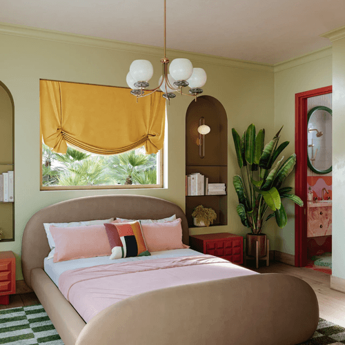 Farah 5 Light Chandelier In Aged Brass