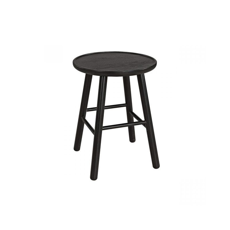 Zigzag Stool Ash Black