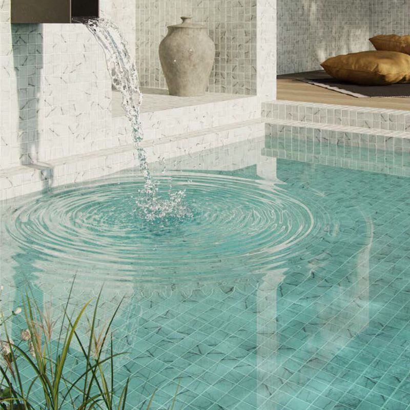 Carrara Mosaic Tile | 50mm Zen Collection by Ezarri