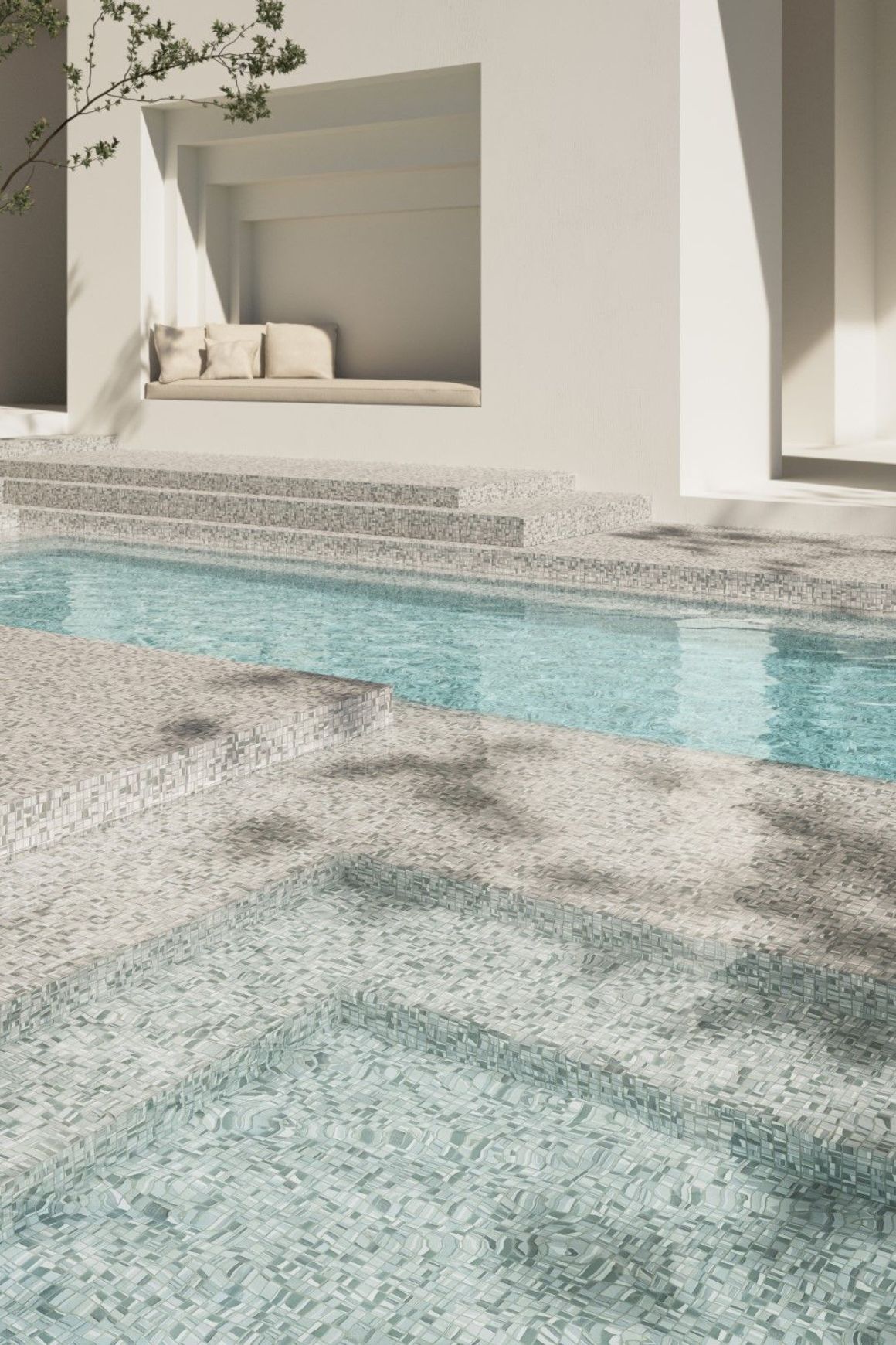 Layers Tile | Aquarelle Collection by Ezarri
