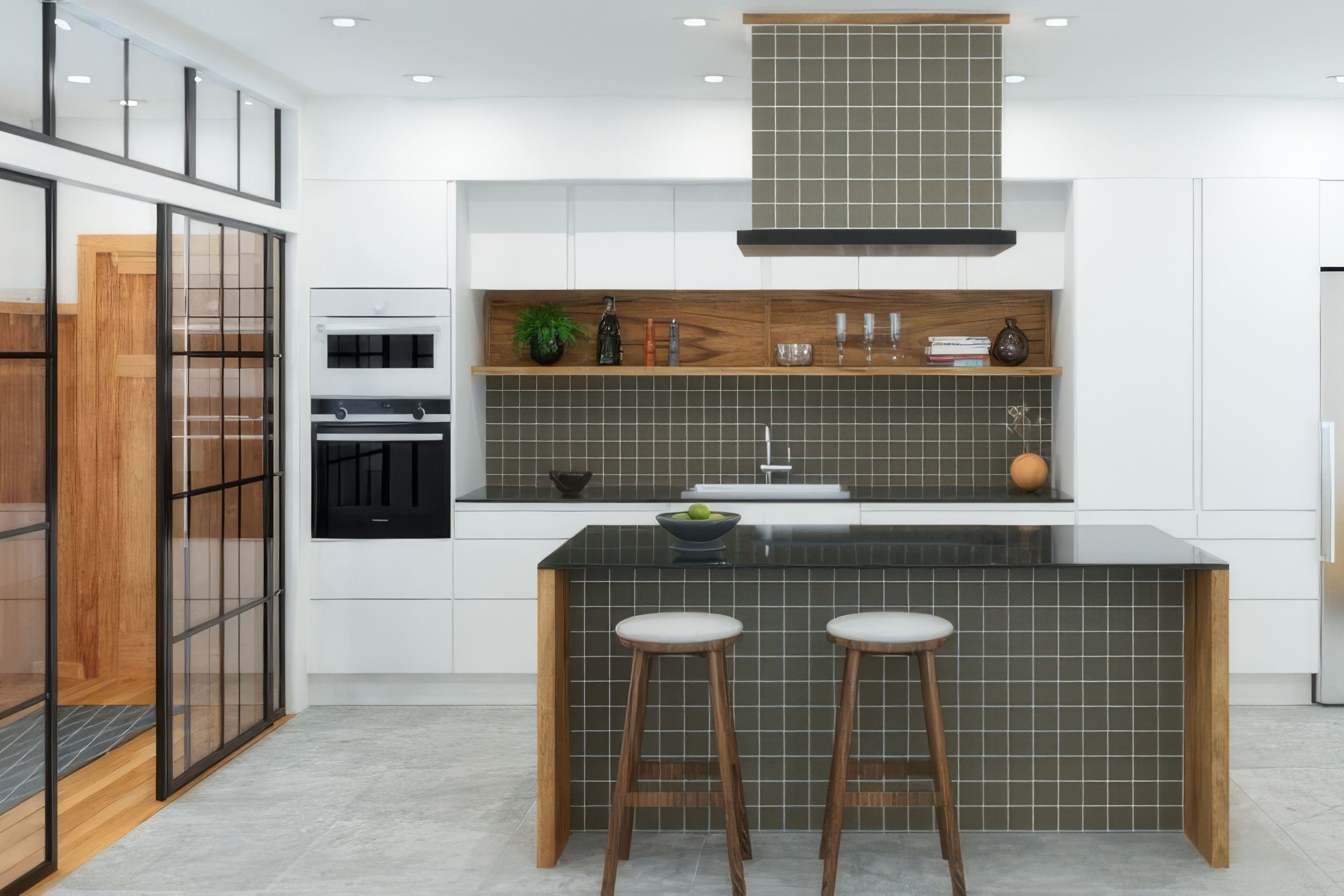 Surfaces Olive Matt 75mm Mosaic