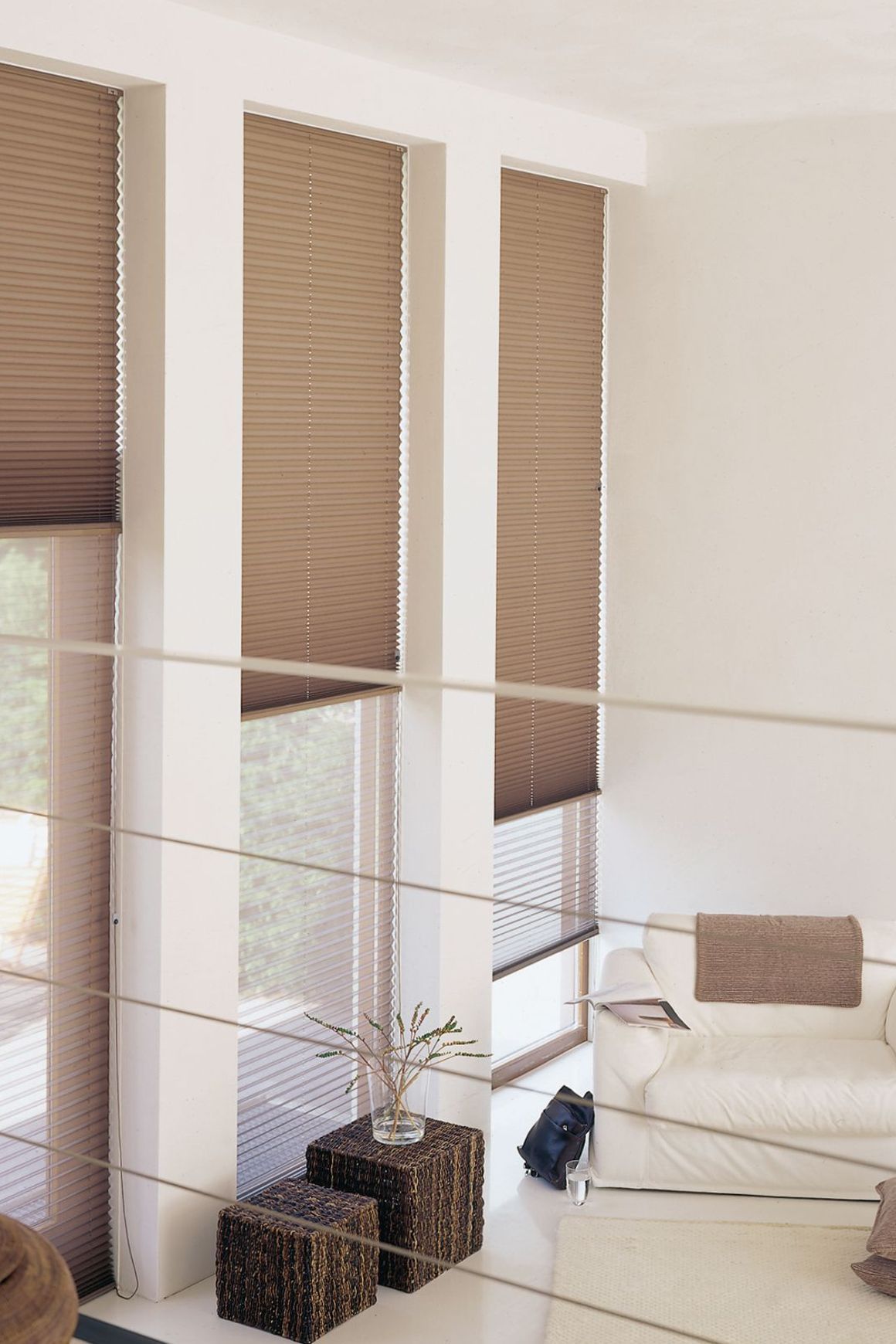 Twin Motorised Pleated Blind | Pleated Blinds