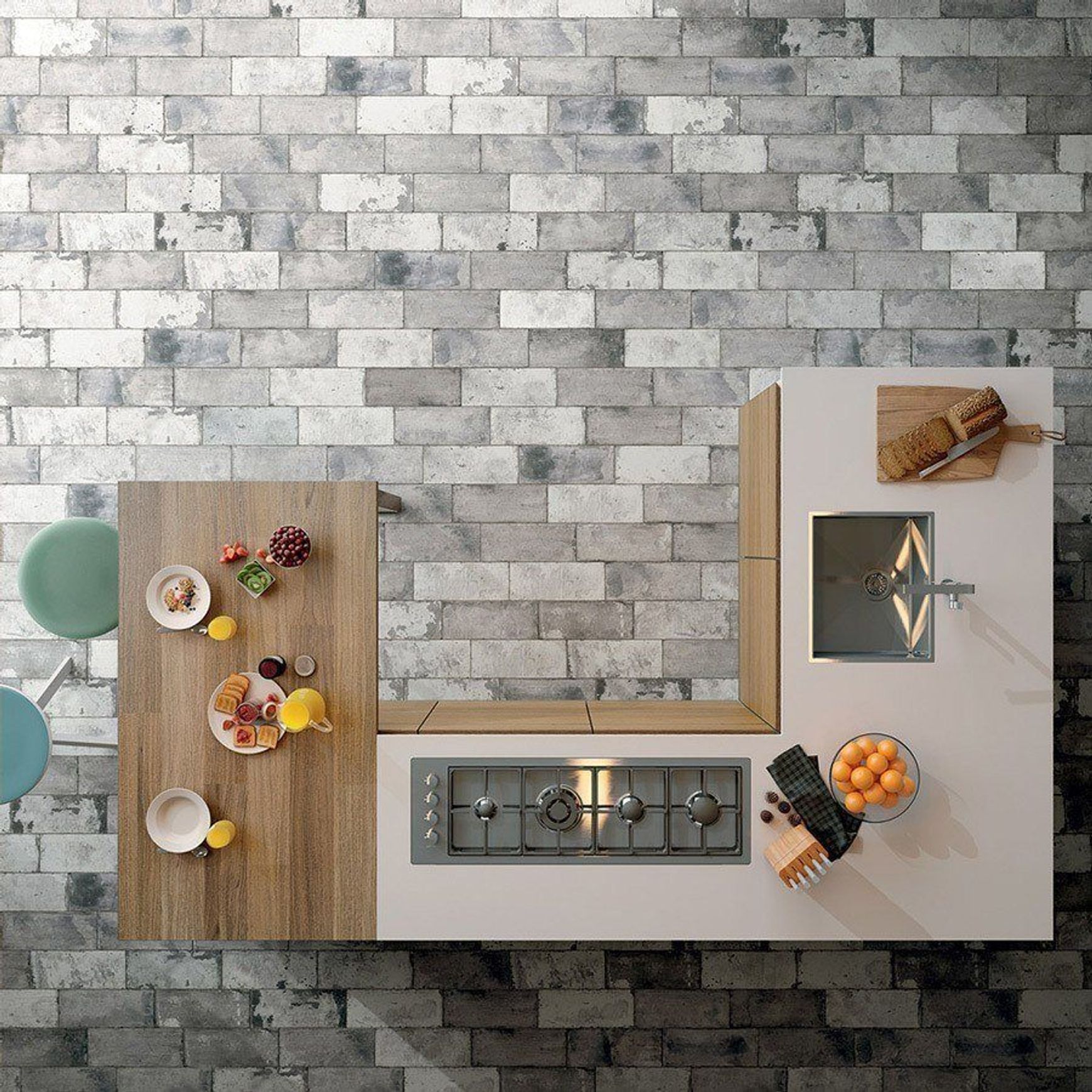 Pave Brick by Sichenia - Tiles