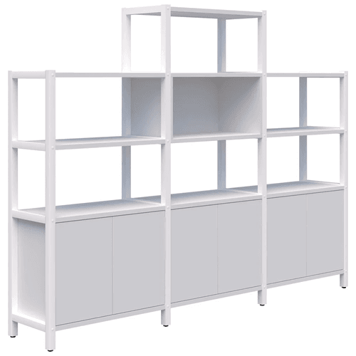 Grid 40 Storage/Open Display Wall 4-5 Tier 1500/1890h