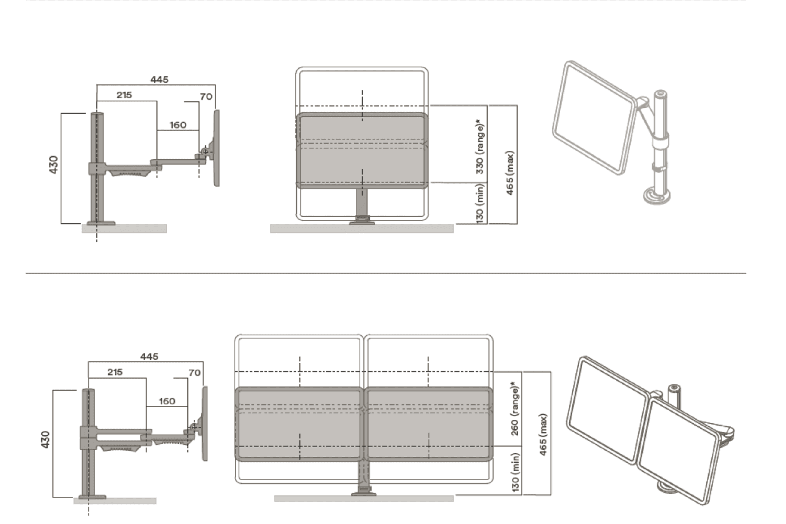 C.ME Monitor Arms