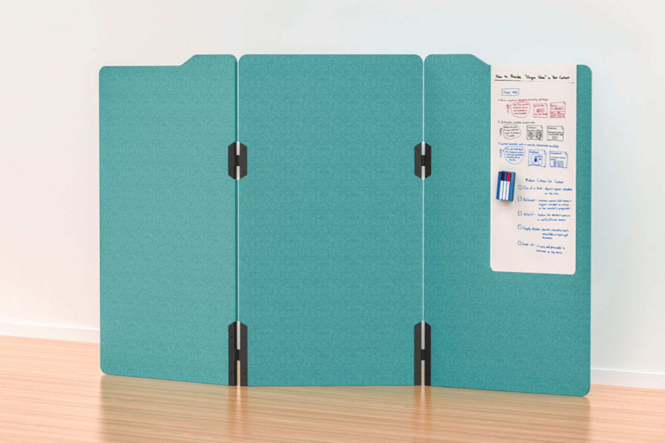 Milford Freestanding Partition 3 Panels