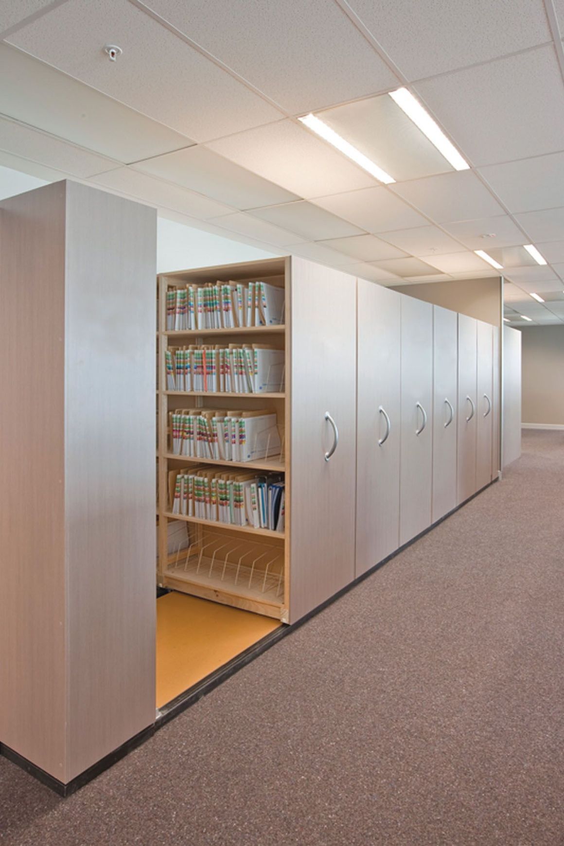 Manual Mobile Shelving by Lundia