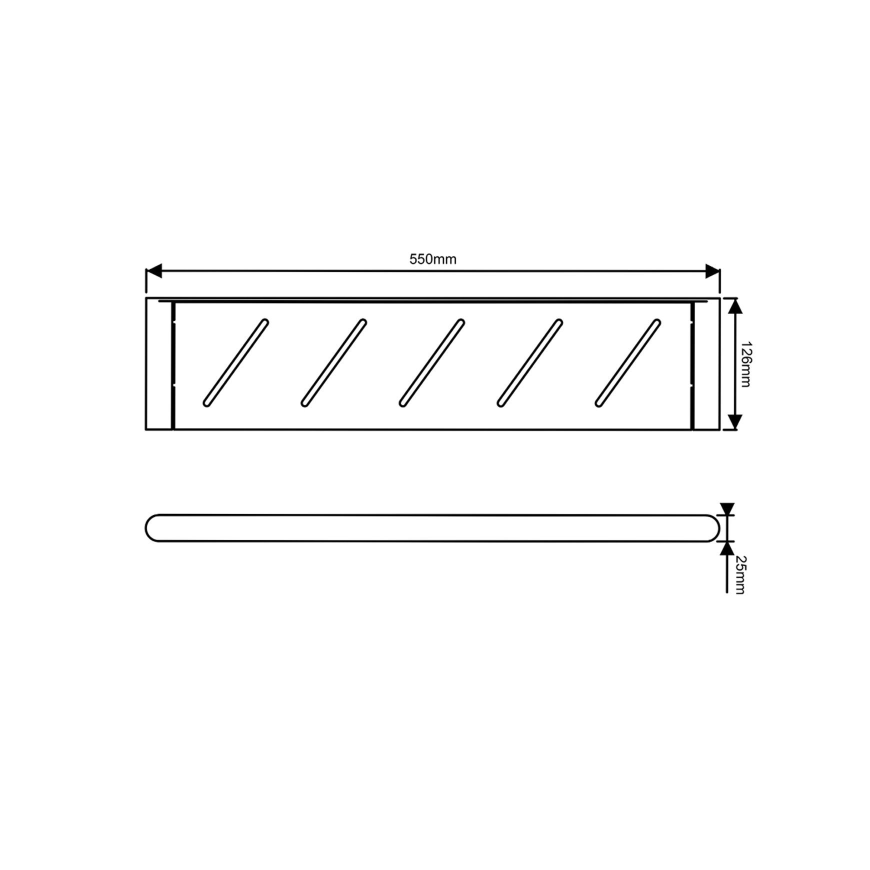 Rushy Shelf Brushed Nickel