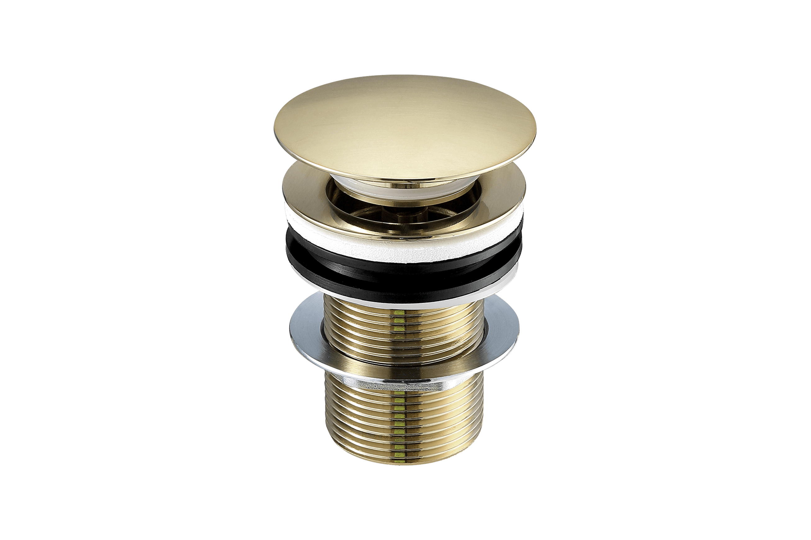 Clikclak Pop-Up Dome Waste Brushed Gold