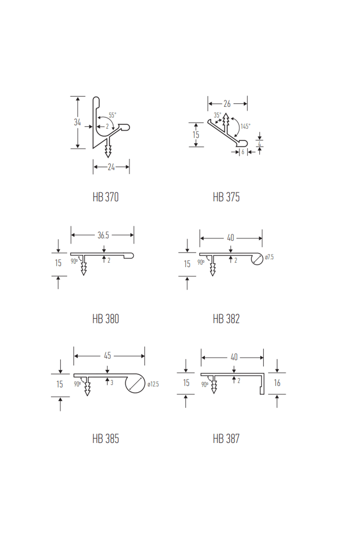HB370 + HB380 Series Continuous Drawer Pull