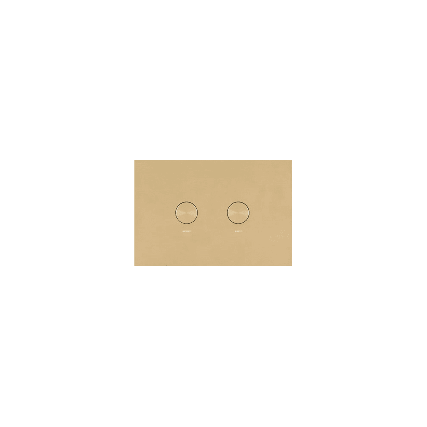 Oli Flush Panel Brushed Brass PVD
