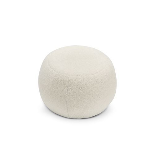 Venus Round Ottoman | Cream Bouclé