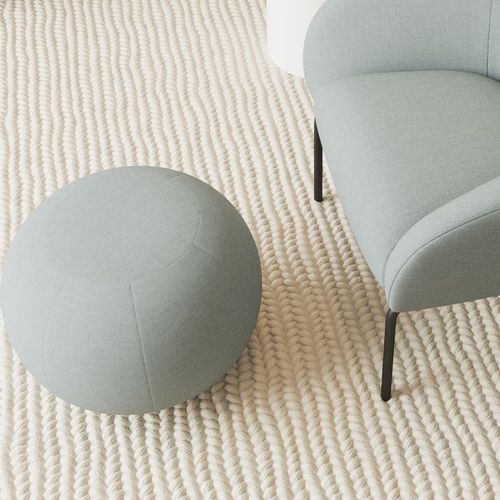 Ronde Pouf in Sky Blue - Small