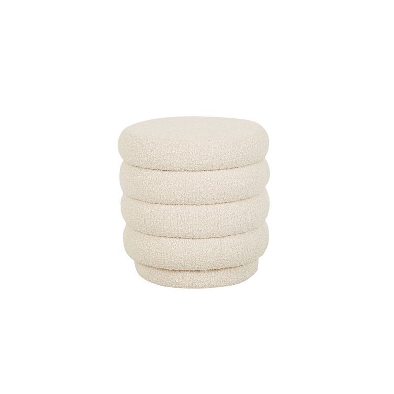 Kennedy Ribbed Small Round Ottoman