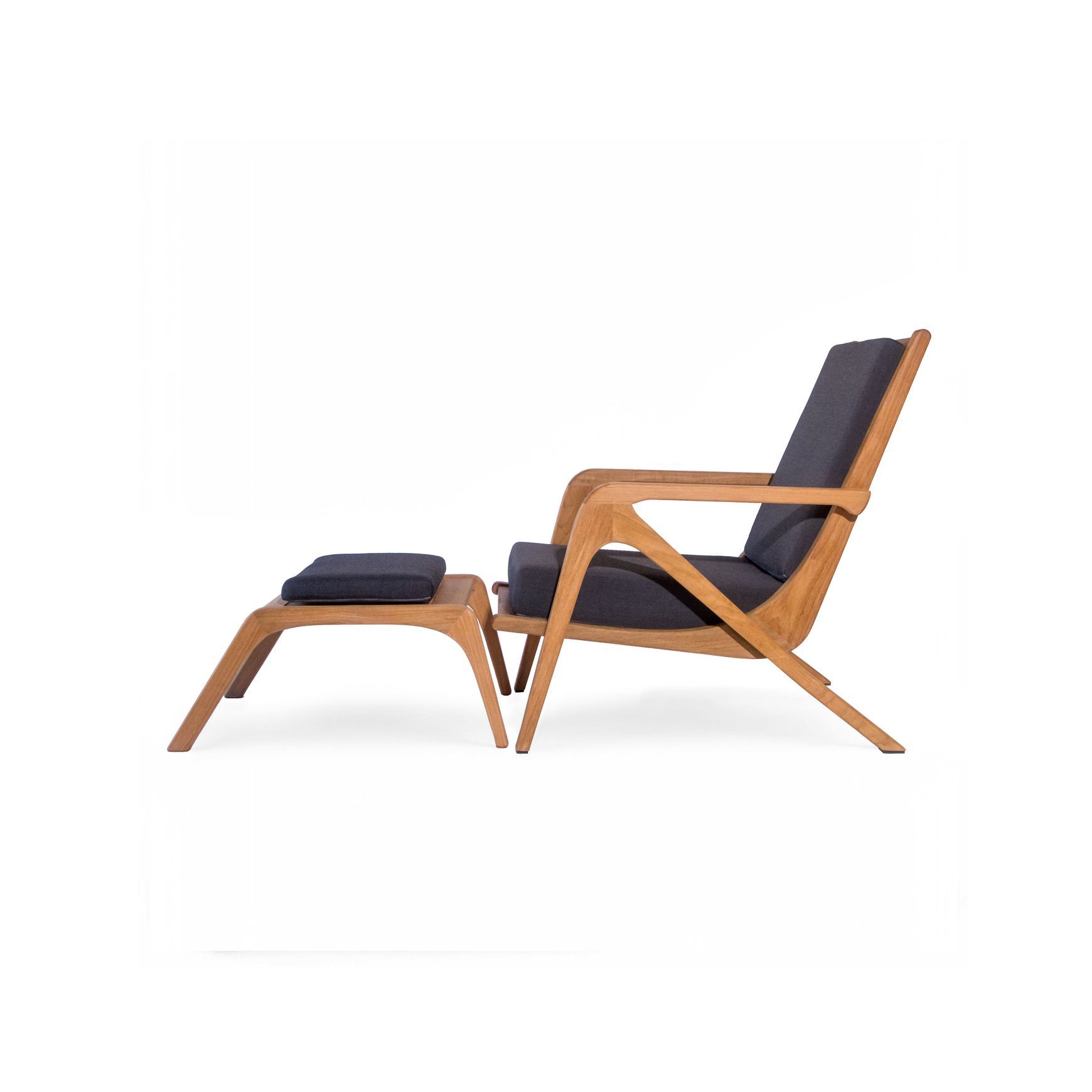 Una Teak Ottoman