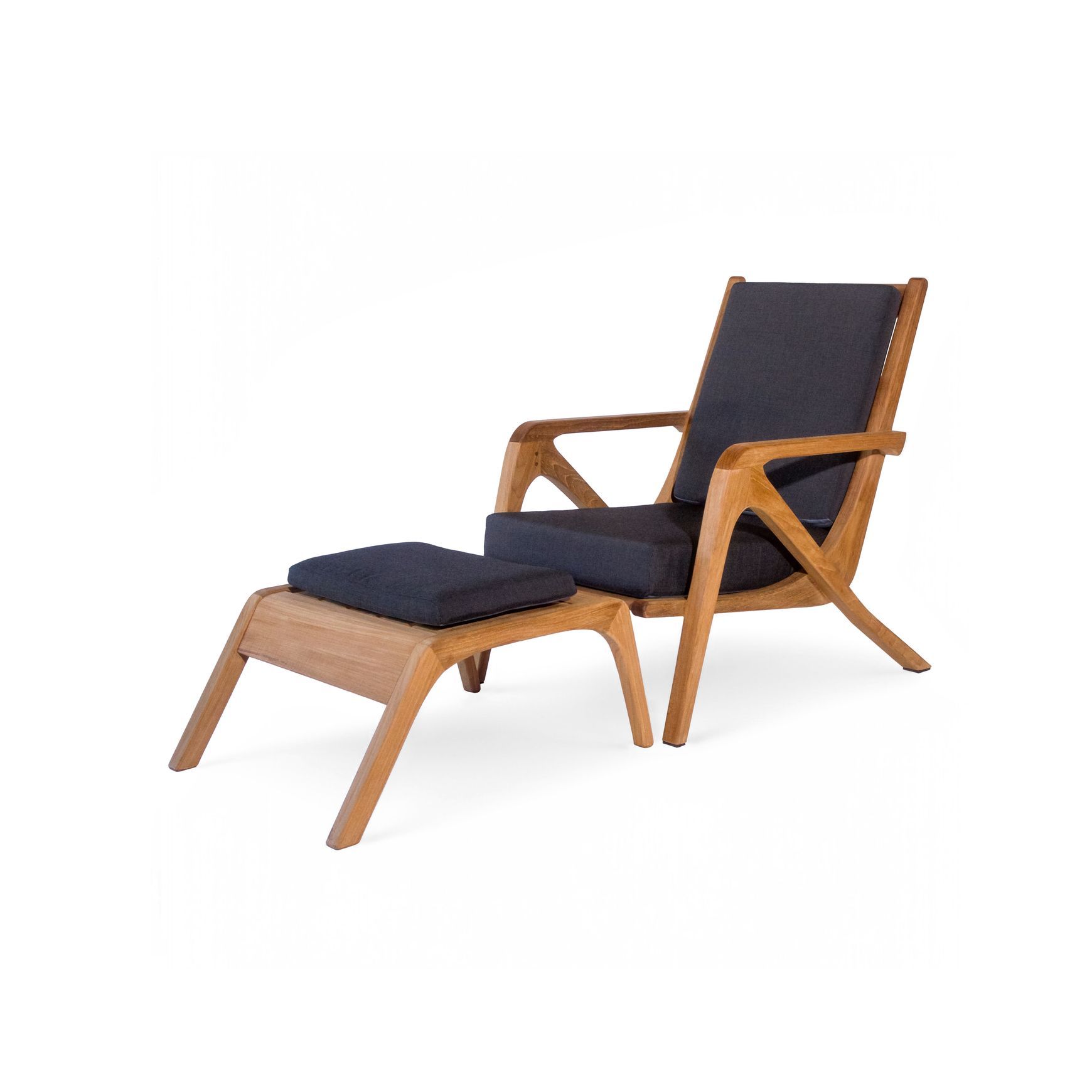 Una Teak Ottoman