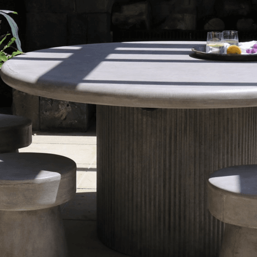 Patras Round Outdoor Concrete Table