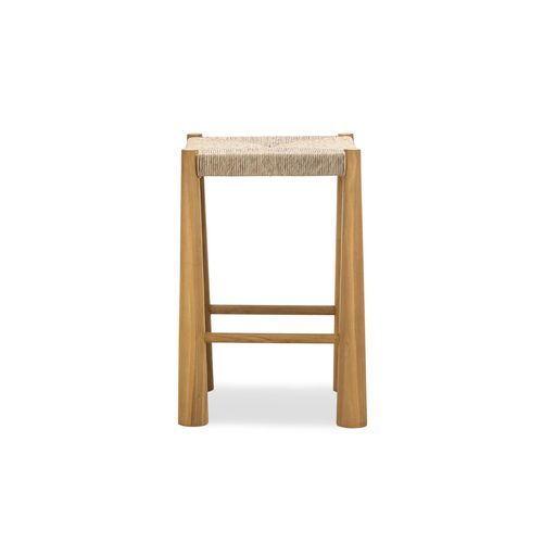 Caliste Woven Rope Barstool, Indoor & Outdoor