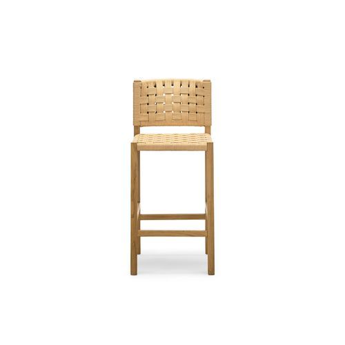 Kyren Woven Rope Counter Stool | Indoor & Outdoor