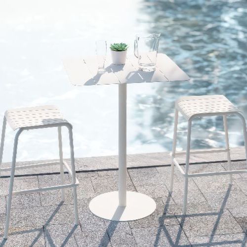 Roku Outdoor Backless Bar Stool