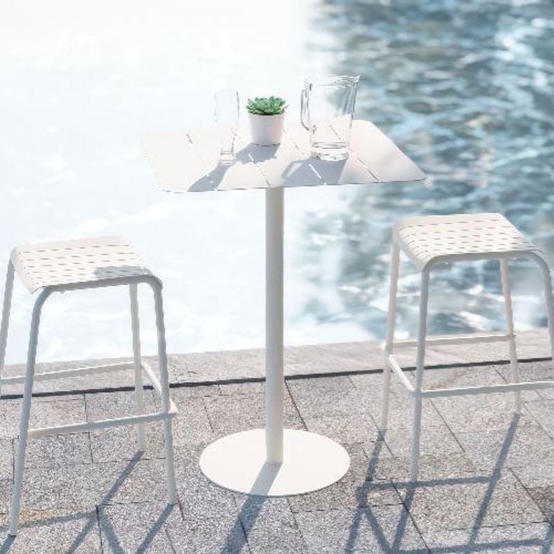 Roku Outdoor Backless Bar Stool