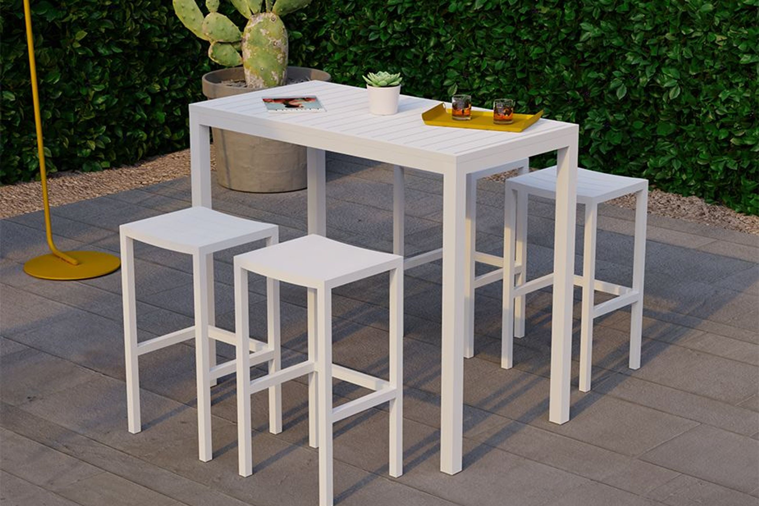 Halki Stool - Outdoor - White