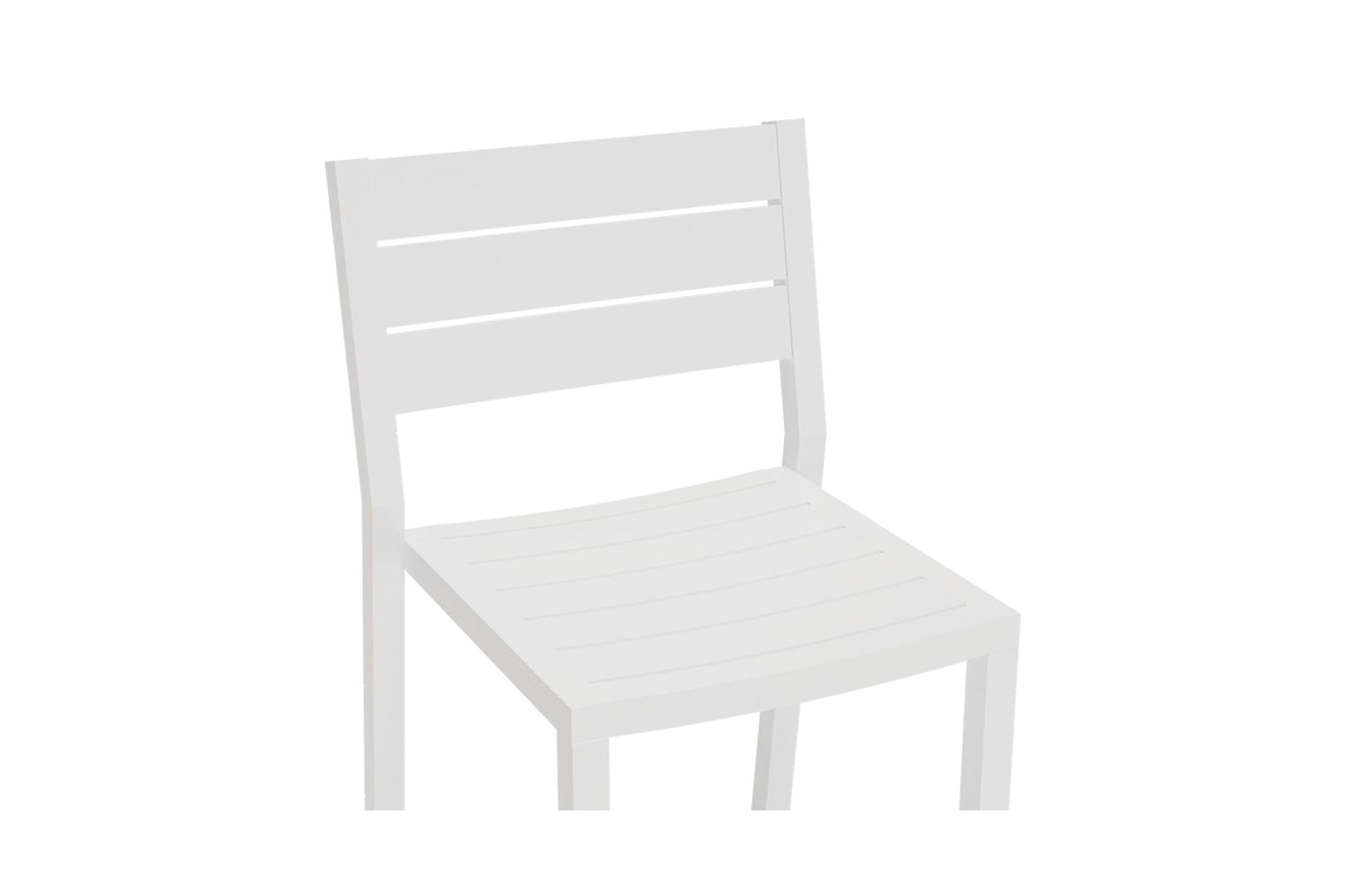 Halki Stool With Backrest - White