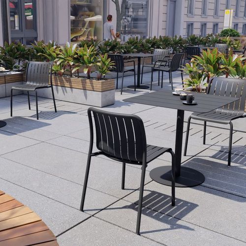 Roku Outdoor Dining Chair in Matt Charcoal