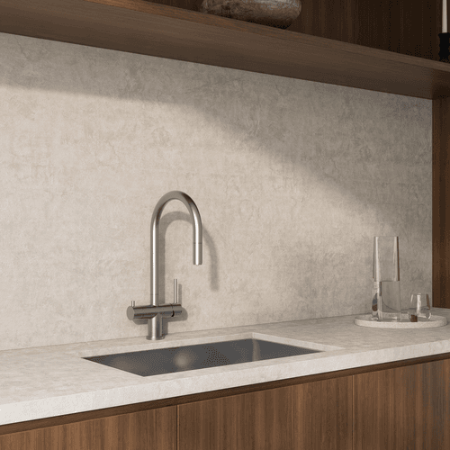 Elysian Commercial Pull-Out Filter Tap Stainless Steel