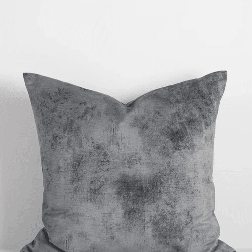 Baya Theo Velvet Cushion - Smoke | Large 60 x 60cm