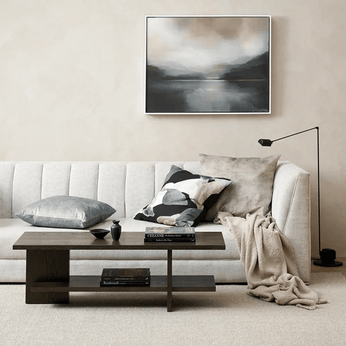 Baya Aster Cushion - Dove | 55 x 55cm