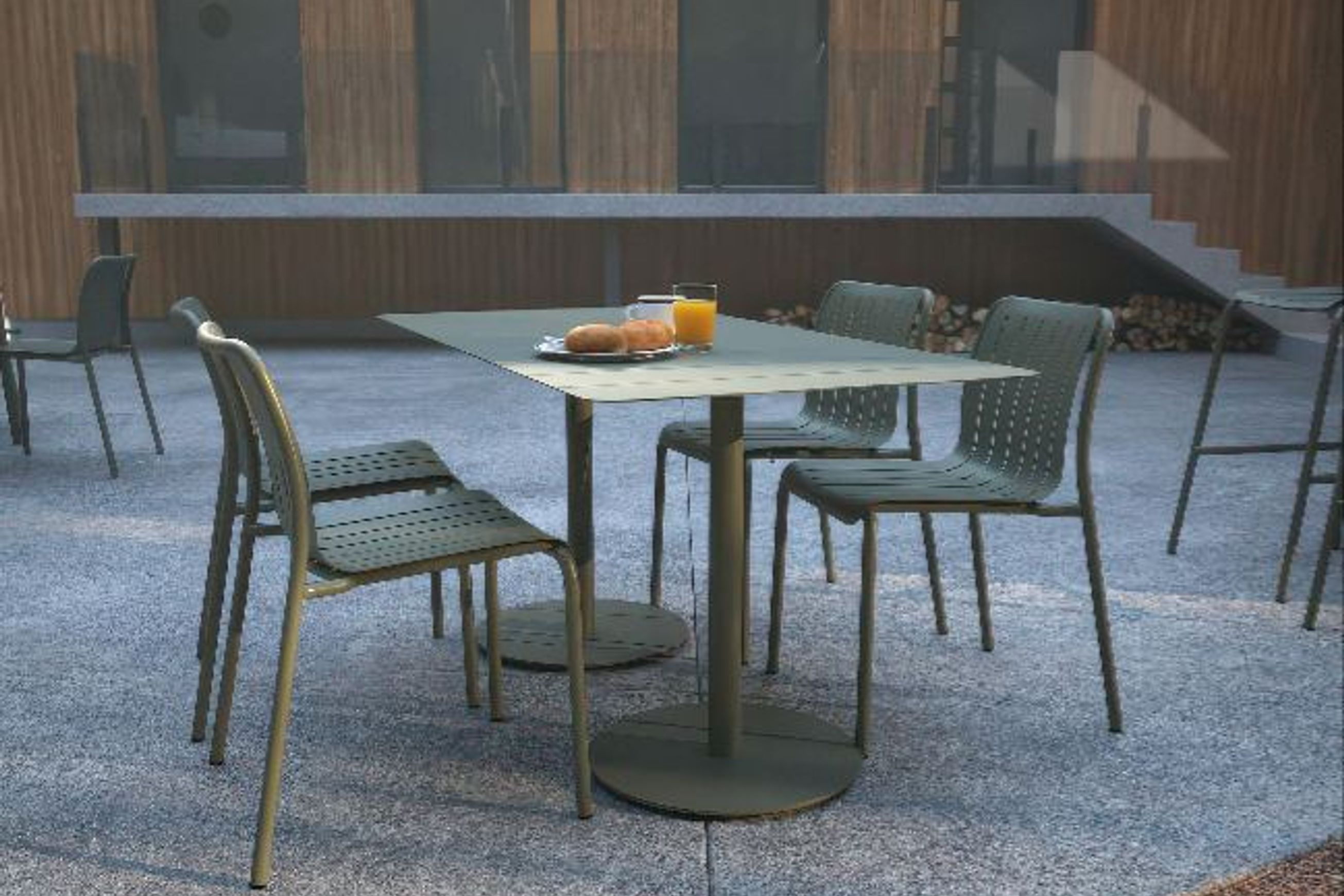 Roku Outdoor Rectangle Cafe Table