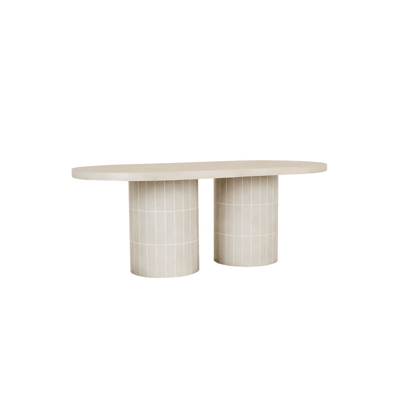 Seville Tile Oval Dining Table