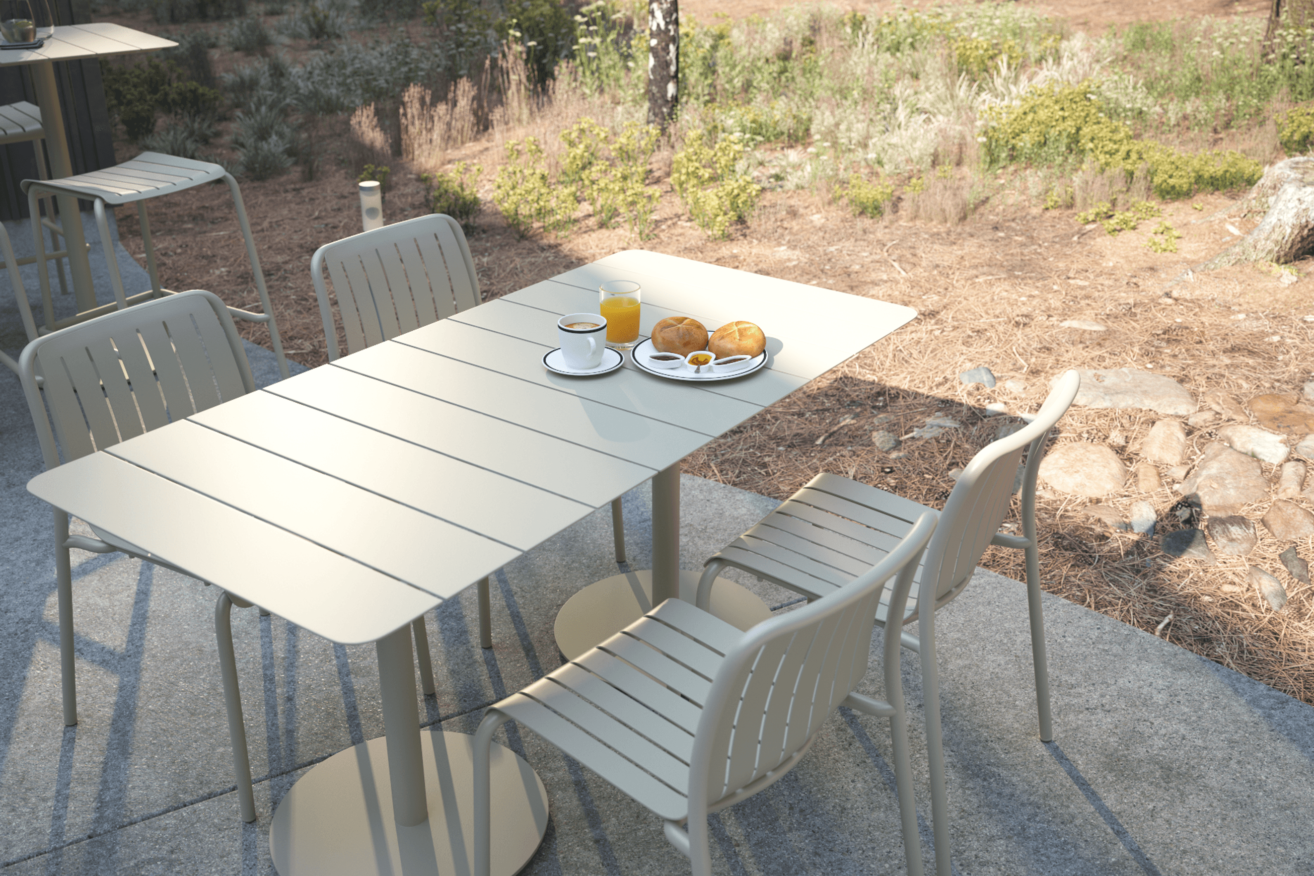 Roku Outdoor Rectangle Cafe Table