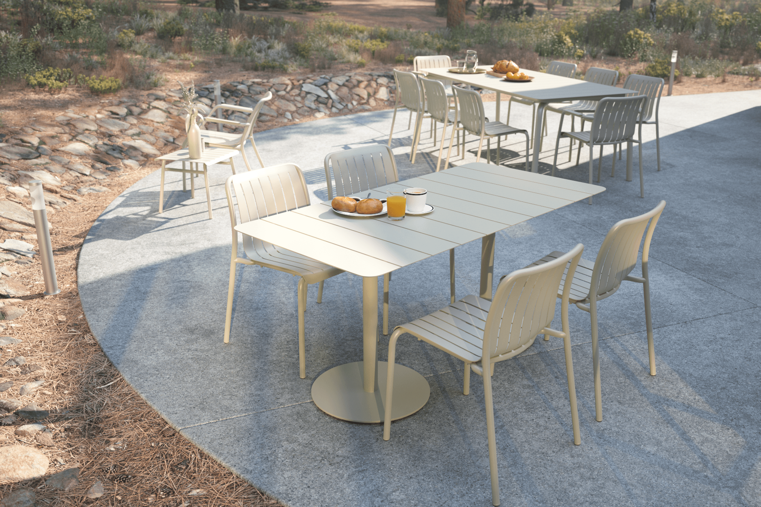 Roku Outdoor Rectangle Cafe Table