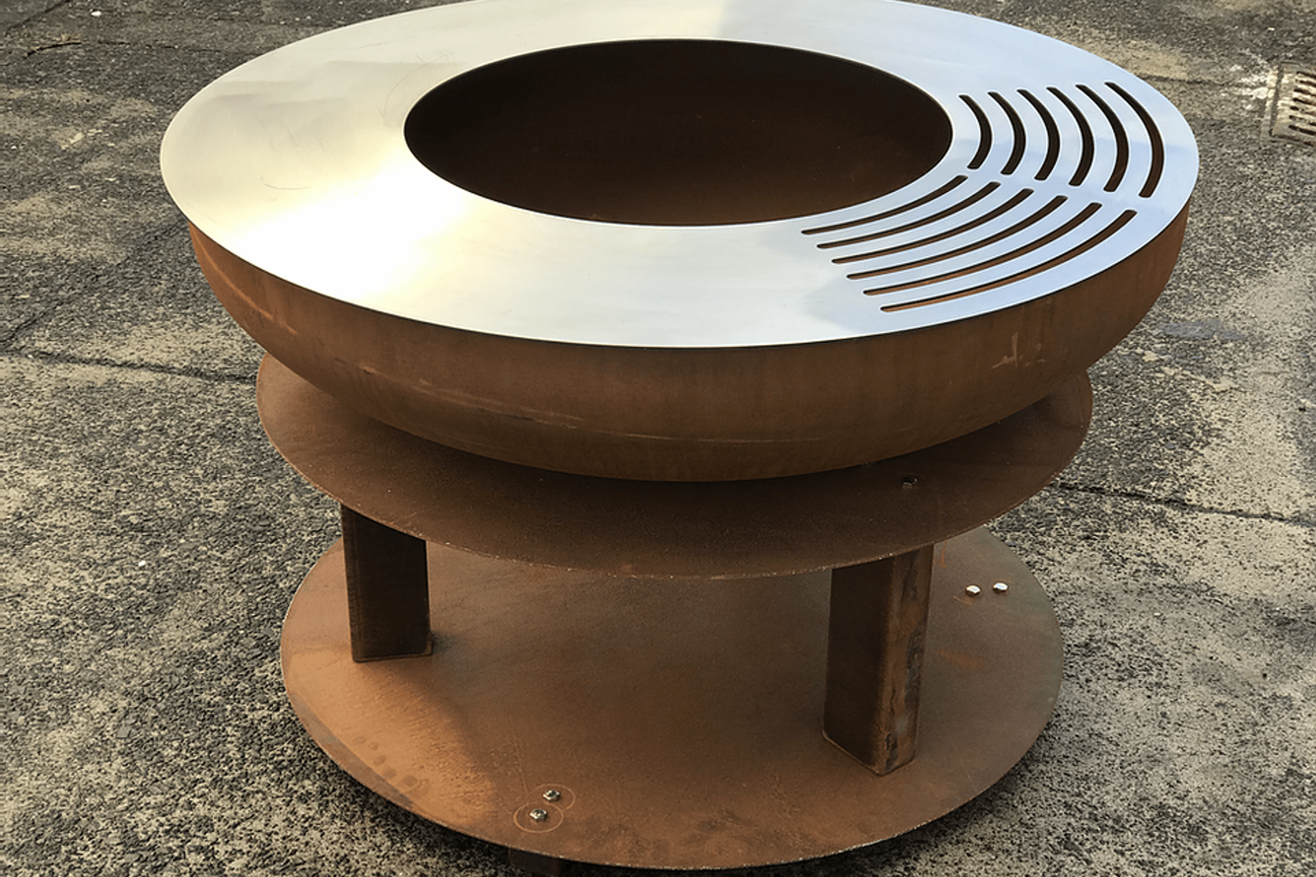 Awhitu Corten Fire Pit